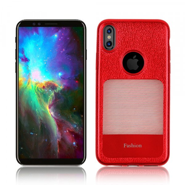 Wholesale iPhone X (Ten) Window Design Fashion TPU Case (Red)